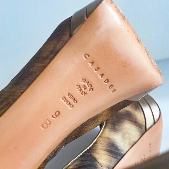 Casadei Animal Print Cheetah Super High Sexy Stiletto Heels 9B - Picture 8 of 9